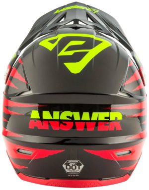 Casco Answer AR-1 Pro GLO Red/Black/Hyper Acid - Imagen 3