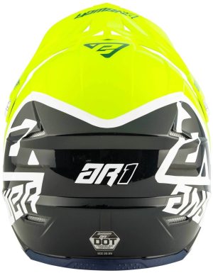 Casco Answer AR-1 Voyd Midnight/Hyper Acid/White - Imagen 3