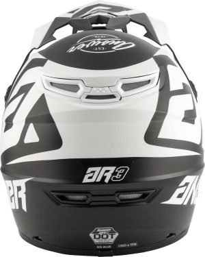 Casco Answer AR-3 Bold Black/White - Imagen 4