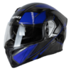 Casco Moto HRO 3400 DV Abatible Azul Azaz