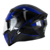 Casco Moto HRO 3400 DV Abatible Azul Azaz - Imagen 3