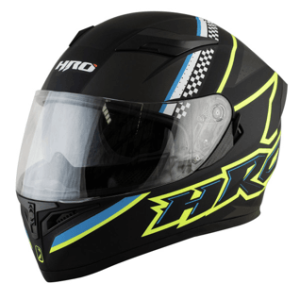 Casco Moto HRO 514 DV Integral Amarillo Con Visor