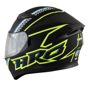 Casco Moto HRO 514 DV Integral Amarillo Con Visor - Imagen 2