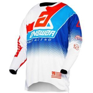 elite korza jersey white red hyper blue