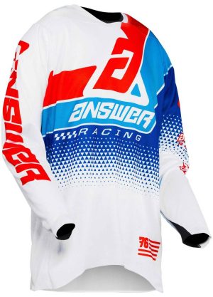 Jersey Answer Elite Korza White/Red/Hyperblue/Reflex - Imagen 2
