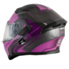 Casco Moto HRO 3400 DV Abatible Fucsia Sun Visor - Imagen 2