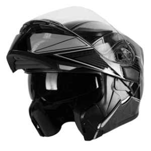 Casco Moto HRO 3400 DV Abatible Gris  Sun Visor - Imagen 2
