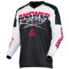 Jersey Answer Pro GLO Niños White/Black/Pink