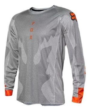 polo  Moto Airline Exo Gris/Naranjo Fox - Imagen 3
