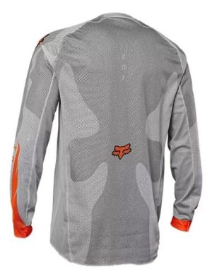polo  Moto Airline Exo Gris/Naranjo Fox - Imagen 2