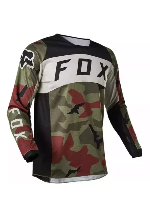 Jersey Mx Fox 180 Bnkr Militar Verde