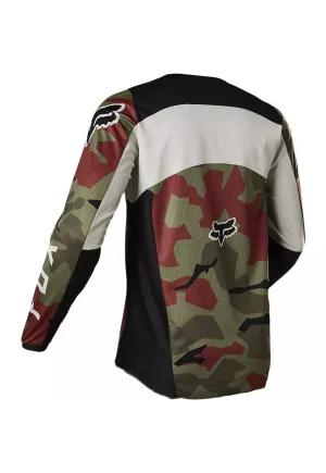 Jersey Mx Fox 180 Bnkr Militar Verde - Imagen 2