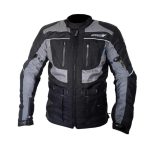 chaqueta color negra con gris marca atrox