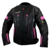 Chaqueta Moto Mujer Atrox Chrono-1 Negra Rosa