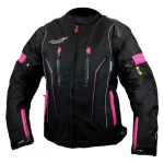 Chaqueta Moto Mujer Atrox Chrono-1 Negra Rosa