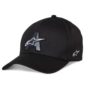 Gorra Alpinestars Blaze Flexfit. Negro Logo Astars (jockey)
