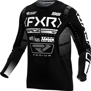 Polera Moto FXR Podium Negro/Blanco