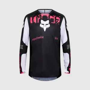 Polera Moto 180 Digi Image Negro Fox