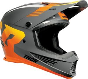 Casco Moto Cross Thor Enduro Gris Certificado Dot / Ece2206