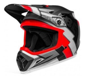 Casco Bell Mx9 Mips para Twitch, negro mate, rojo, talla M (57/58), color negro