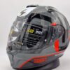 Casco Scorpion Exo-391 Arok Gris Rojo Negro