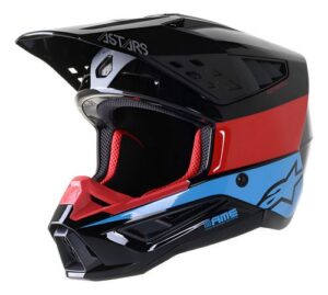 Casco Alpinestars Motocross Supertech S-m5 - Color Azul