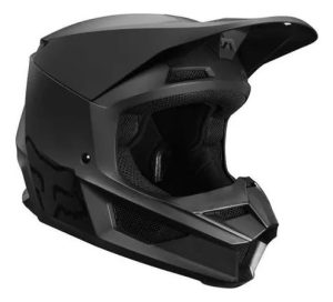 CASCO MOTO NIÑO V1 NEGRO MATTE  FOX