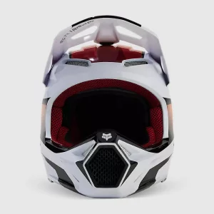 Casco Moto V1 Flora Blanco/Negro Fox - Imagen 2