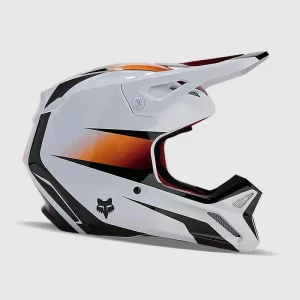 Casco Moto V1 Flora Blanco/Negro Fox - Imagen 3
