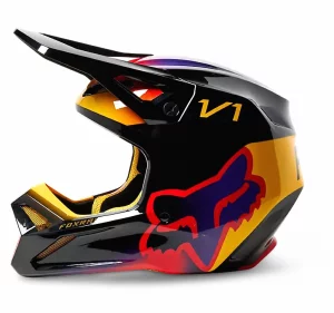 CASCO FOX RACING MIPS® V1 TOXSYK MX - NEGRO/DORADO - MOTOCROSS/OFFROAD - Imagen 3