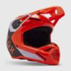 Casco Moto Niño Fox V1 Lean Naranjo