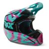 Casco Moto V1 Nuklr Celeste/Rosado Fox