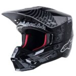 Casco Alpinestars Sm5 Solar Flare Cross @color gris oscuro
