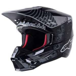 Casco Alpinestars Sm5 Solar Flare Cross @color gris oscuro