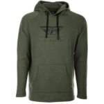Poleron Fly Racer Crest Hoodie Military Green
