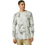 FOX Polera Lifestyle Karrera Manga Larga Gris