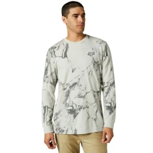 FOX Polera Lifestyle Karrera Manga Larga Gris