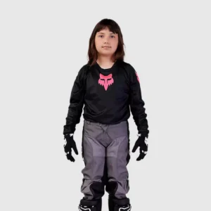 Polera Moto Niña 180 Blackout Negro Fox - Imagen 2