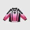 Polera Moto Niño Manga Larga Negro/Rosado Fox