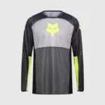 polera Moto 180 Flow Negro/Amarillo Fox